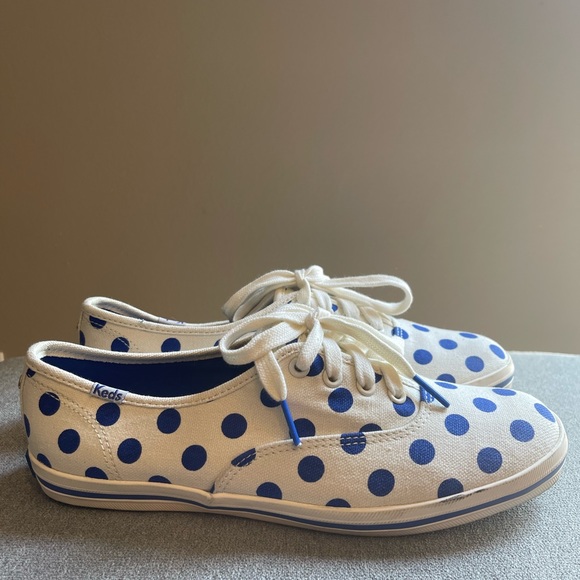 COPY - Kate Spade Blue Polka Dot Keds - Picture 3 of 8